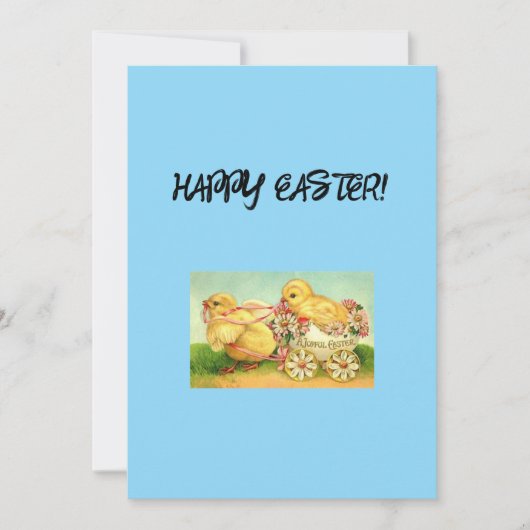 Grußkarte für Ostern Feiertagskarte (Vorderseite)