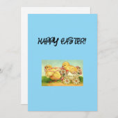 Grußkarte für Ostern Feiertagskarte (Vorne/Hinten)