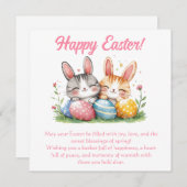 Grußkarte für Ostern Feiertagskarte (Vorne/Hinten)