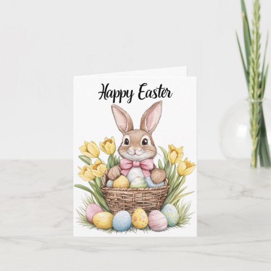 Grußkarte für Ostern Feiertagskarte (Vorderseite)