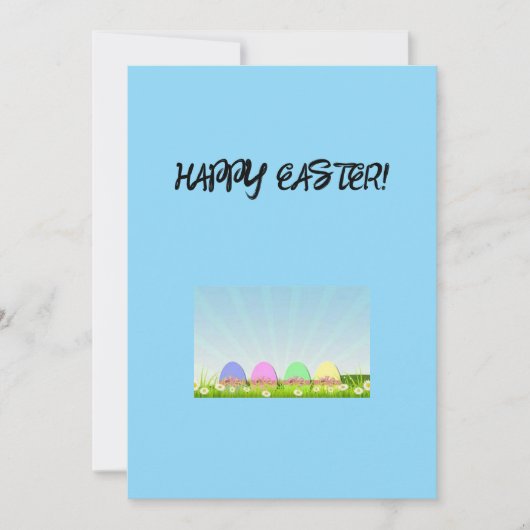 Grußkarte für Ostern Feiertagskarte (Vorderseite)