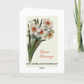 Grußkarte für Ostern Feiertagskarte (Rückseite)