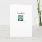 Grußkarte für Ostern Karte (Rückseite)