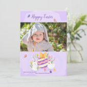 Grußkarte für Osterrahmen im Foto Feiertagskarte (Stehend Vorderseite)
