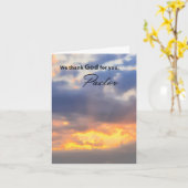 Grußkarte für Pastor Karte (Gelbe Blume)