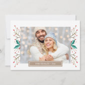 Grußkarte für personalisiertes Foto Feiertagskarte (Vorderseite)