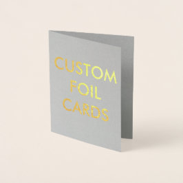 Grußkarte für Personalisiertes Gold Fohlen Folienkarte