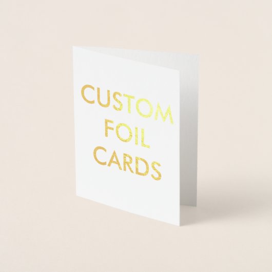 Grußkarte für Personalisiertes Gold Fohlen Folienkarte (Vorderseite)