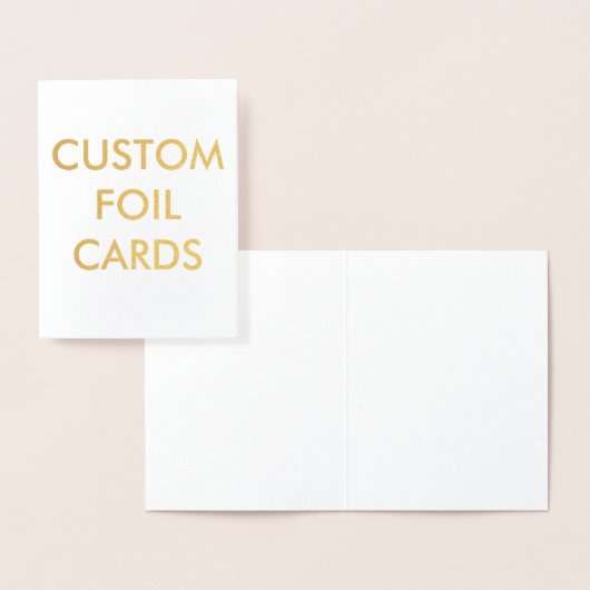 Grußkarte für Personalisiertes Gold Fohlen Folienkarte (Anzeige)