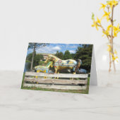 Grußkarte für Pferde Karte (Gelbe Blume)