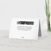 Grußkarte für Pferde - Sonnenuntergang der Pferde  Karte (Rückseite)