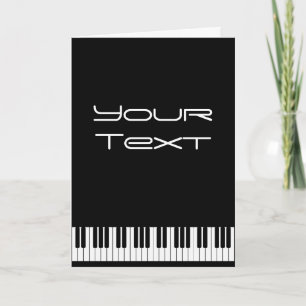 Grußkarte für Piano-Tastatur 2 Karte