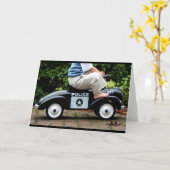 Grußkarte für Polizeiwagen Karte (Gelbe Blume)