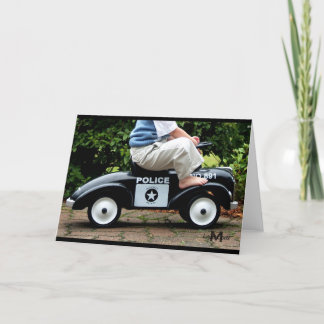 Grußkarte für Polizeiwagen Karte