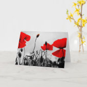 Grußkarte für Red Poppies Karte (Gelbe Blume)