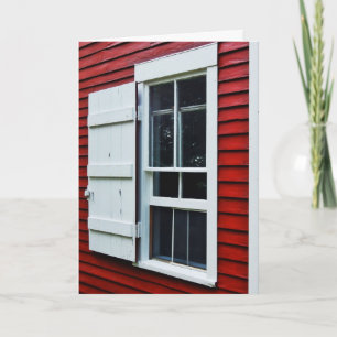 Grußkarte für Red Schoolhouse Feiertagskarte