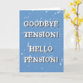 Grußkarte für Ruhestand Karte (Gelbe Blume)