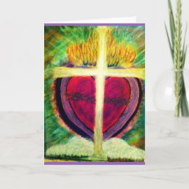 Grußkarte für Sacred Heart Karte