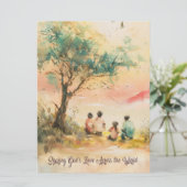 Grußkarte für salesianische Missionen Einladung (Stehend Vorderseite)