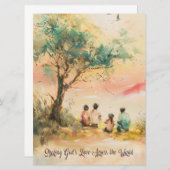 Grußkarte für salesianische Missionen Einladung (Vorne/Hinten)