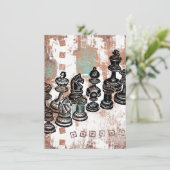 Grußkarte für Schachfiguren Karte (Stehend Vorderseite)