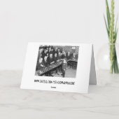 Grußkarte für Schachturniere Feiertagskarte (Rückseite)