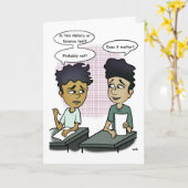 Grußkarte für Schultest-Cartoon Karte (Gelbe Blume)