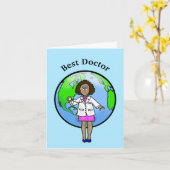 Grußkarte für schwarze Frauen Karte (Gelbe Blume)