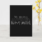 Grußkarte für Schwermetalle Karte (Gelbe Blume)