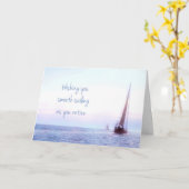 Grußkarte für Segelboote Karte (Gelbe Blume)