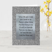 Grußkarte für Silber Karte (Gelbe Blume)