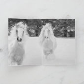 Grußkarte für Sinti und Roma Mare und Fohlen-Run-P Karte (Innenseite)