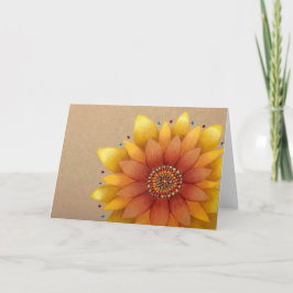 Grußkarte für Sonnenblumen Karte