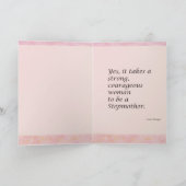 Grußkarte für starke Frauen Karte (Innenseite)