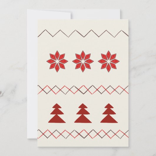 Grußkarte für Strick Feiertagskarte (Vorderseite)