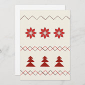 Grußkarte für Strick Feiertagskarte (Vorne/Hinten)