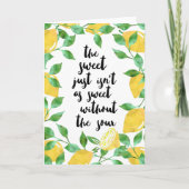 Grußkarte für süße und gesunde Zitate Karte (Vorderseite)