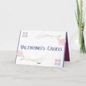 Grußkarte für Tänzer im Ballsaal - leere Karte (Rückseite)