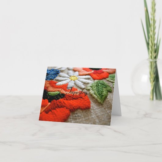 Grußkarte für Tapisserie Karte (Vorderseite)