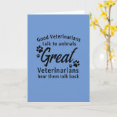 Grußkarte für Tierärzte Karte (Gelbe Blume)