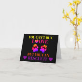 Grußkarte für Tiere und Adoptionen für Haustiere Karte (Gelbe Blume)