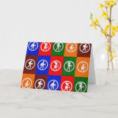 Grußkarte für Tierspuren Karte (Gelbe Blume)