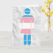 Grußkarte für Transgender Karte (Gelbe Blume)