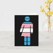 Grußkarte für Transgender Karte (Gelbe Blume)