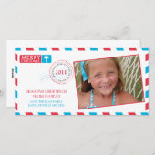 Grußkarte für tropische Luftpost Feiertagskarte (Vorne/Hinten)