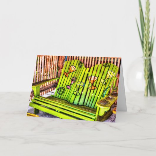 Grußkarte für tropische Stühle Karte (Vorderseite)