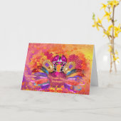 Grußkarte für Truthühner Karte (Gelbe Blume)