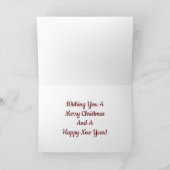 Grußkarte für Urlaubsfreunde Feiertagskarte (Innenseite)