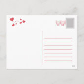 Grußkarte für Valentinstag Feiertagspostkarte (Rückseite)