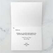 Grußkarte für verzauberte Pferdereiten Karte (Innenseite)